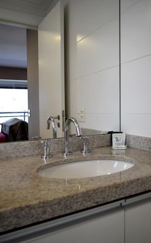 Studio à venda com 42m², 1 quarto e 1 vagaBanheiro