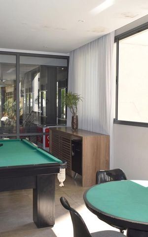 Studio à venda com 42m², 1 quarto e 1 vagaSala de Jogos