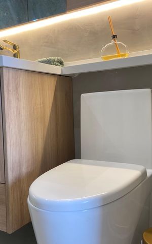 Studio para alugar com 27m², 1 quarto e sem vaga Studio para alugar com 27m², 1 quarto e sem vagaBanheiro social