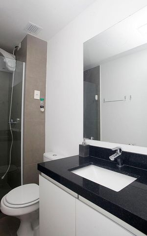 Apartamento para alugar com 61m², 1 quarto e sem vagaBanheiro