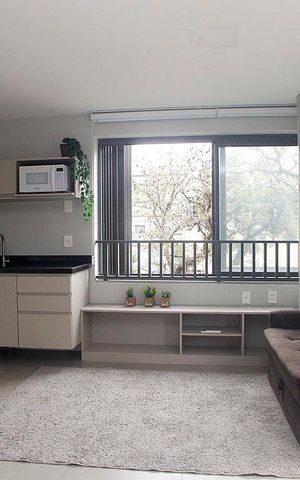 Apartamento para alugar com 61m², 1 quarto e sem vagaStudio - Sala