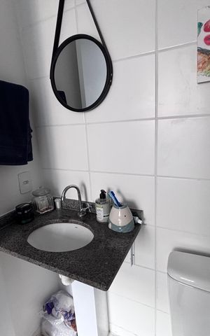 Apartamento à venda com 48m², 2 quartos e 1 vaga Apartamento à venda com 48m², 2 quartos e 1 vagaBanheiro do Quarto 1