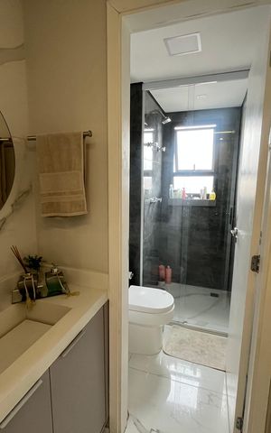 Apartamento à venda com 55m², 2 quartos e 1 vaga Apartamento à venda com 55m², 2 quartos e 1 vagaBanheiro