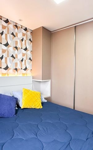 Apartamento à venda com 52m², 2 quartos e 1 vagaQuarto 1