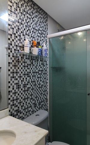 Apartamento à venda com 90m², 3 quartos e 2 vagasBanheiro Social