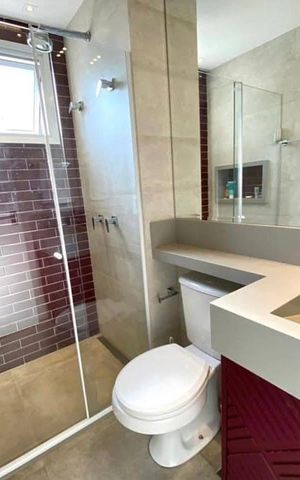 Apartamento para alugar com 92m², 2 quartos e 2 vagas Apartamento para alugar com 92m², 2 quartos e 2 vagasBanheiro