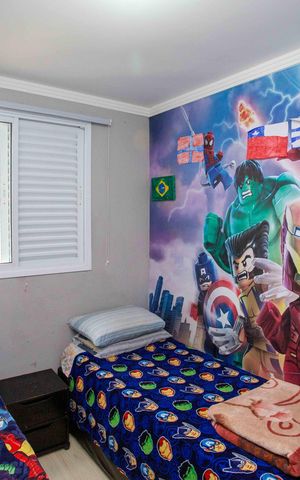 Apartamento à venda com 47m², 2 quartos e 1 vagaQuarto 2