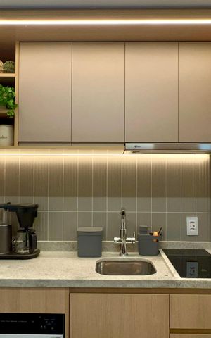 Studio para alugar com 27m², 1 quarto e sem vaga Studio para alugar com 27m², 1 quarto e sem vagaCozinha