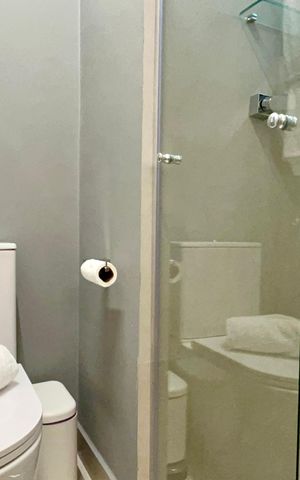 Studio para alugar com 27m², 1 quarto e sem vaga Studio para alugar com 27m², 1 quarto e sem vagaBanheiro