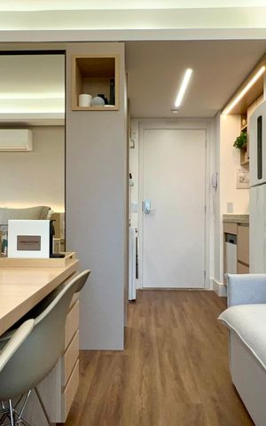 Studio para alugar com 27m², 1 quarto e sem vaga Studio para alugar com 27m², 1 quarto e sem vagaSala