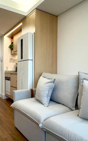 Studio para alugar com 27m², 1 quarto e sem vaga Studio para alugar com 27m², 1 quarto e sem vagaSala