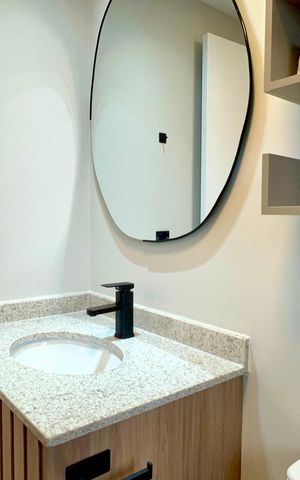 Studio para alugar com 28m², 1 quarto e sem vaga Studio para alugar com 28m², 1 quarto e sem vagaBanheiro da Suíte