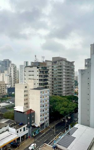 Studio para alugar com 28m², 1 quarto e sem vaga Studio para alugar com 28m², 1 quarto e sem vagaVista da Varanda
