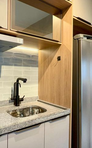 Studio para alugar com 28m², 1 quarto e sem vaga Studio para alugar com 28m², 1 quarto e sem vagaCozinha
