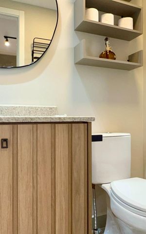 Studio para alugar com 28m², 1 quarto e sem vaga Studio para alugar com 28m², 1 quarto e sem vagaBanheiro da Suíte