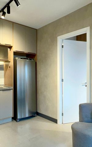 Studio para alugar com 28m², 1 quarto e sem vaga Studio para alugar com 28m², 1 quarto e sem vagaSala