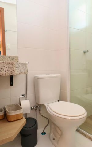 Studio para alugar com 22m², 1 quarto e 1 vaga Studio para alugar com 22m², 1 quarto e 1 vagaBanheiro