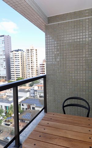 Studio para alugar com 22m², 1 quarto e 1 vaga Studio para alugar com 22m², 1 quarto e 1 vagaVaranda