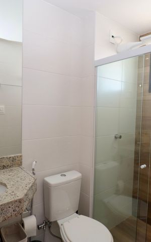Studio para alugar com 22m², 1 quarto e 1 vaga Studio para alugar com 22m², 1 quarto e 1 vagaBanheiro