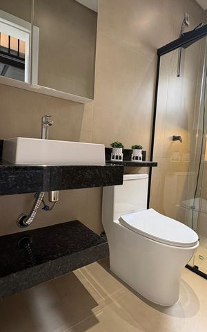 Studio para alugar com 28m², 1 quarto e sem vaga Studio para alugar com 28m², 1 quarto e sem vagaBanheiro