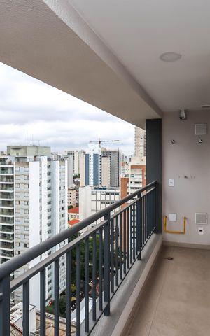 Studio para alugar com 30m², 1 quarto e sem vagaVaranda
