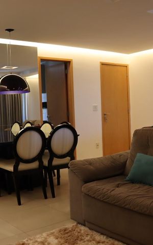 Apartamento à venda com 110m², 3 quartos e 2 vagasDetalhe Sala