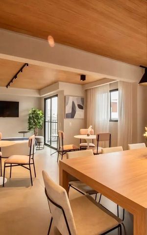 Studio para alugar com 20m², 1 quarto e sem vaga Studio para alugar com 20m², 1 quarto e sem vagaÁrea comum - Salão de festas