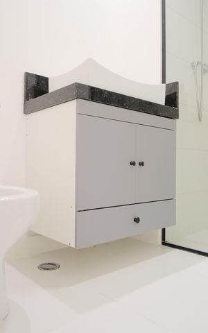Apartamento à venda com 27m², 1 quarto e sem vagaBanheiro da Suíte