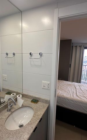 Studio para alugar com 24m², 1 quarto e sem vaga Studio para alugar com 24m², 1 quarto e sem vagaBanheiro
