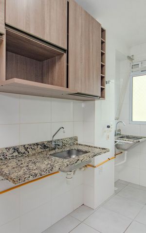 Apartamento para alugar com 41m², 2 quartos e 1 vaga Apartamento para alugar com 41m², 2 quartos e 1 vagaCozinha e Área de Serviço