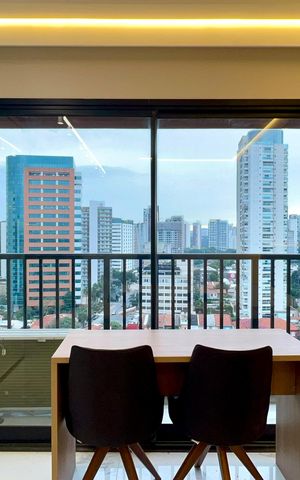 Studio para alugar com 26m², 1 quarto e sem vagaVaranda