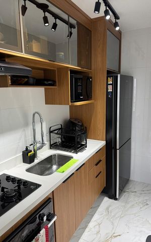 Apartamento à venda com 60m², 1 quarto e 1 vaga Apartamento à venda com 60m², 1 quarto e 1 vagaCozinha