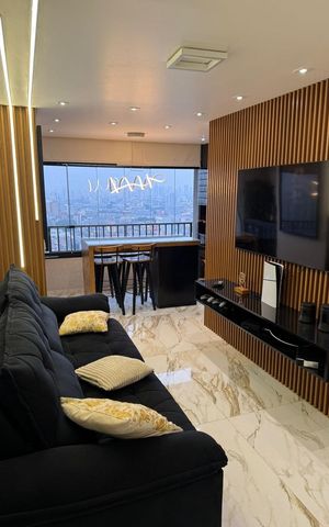 Apartamento à venda com 60m², 1 quarto e 1 vaga Apartamento à venda com 60m², 1 quarto e 1 vagaSala