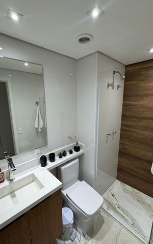 Apartamento à venda com 60m², 1 quarto e 1 vaga Apartamento à venda com 60m², 1 quarto e 1 vagaBanheiro