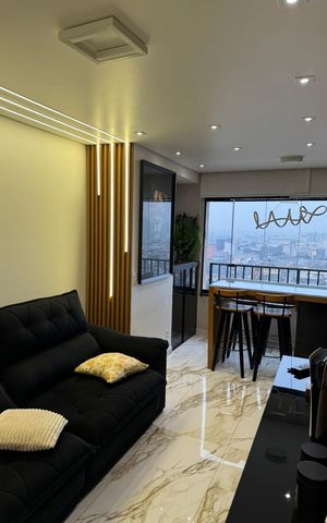 Apartamento à venda com 60m², 1 quarto e 1 vaga Apartamento à venda com 60m², 1 quarto e 1 vagaSala