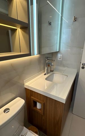 Apartamento para alugar com 109m², 3 quartos e 2 vagas Apartamento para alugar com 109m², 3 quartos e 2 vagasBanheiro da Suíte