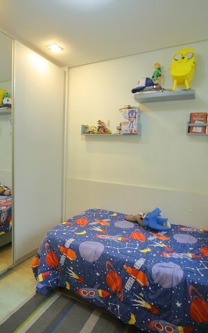 Apartamento à venda com 123m², 3 quartos e 2 vagasQuarto 2