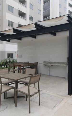 Apartamento à venda com 44m², 2 quartos e 1 vagaÁrea comum - Churrasqueira