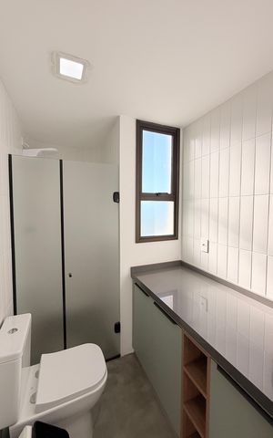 Apartamento para alugar com 75m², 1 quarto e 1 vagaBanheiro da Suíte