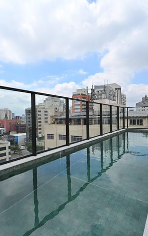 Studio à venda com 24m², 1 quarto e sem vagaPiscina 