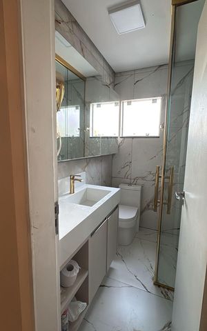 Apartamento para alugar com 100m², 2 quartos e 1 vaga Apartamento para alugar com 100m², 2 quartos e 1 vagaBanheiro 1