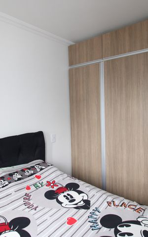 Apartamento à venda com 45m², 2 quartos e 1 vagaQuarto 2