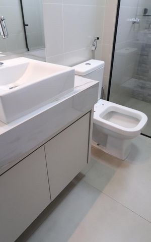 Apartamento para alugar com 101m², 3 quartos e 2 vagasBanheiro Social