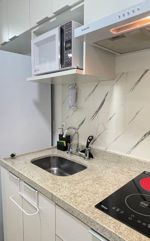 Studio para alugar com 25m², 1 quarto e sem vaga Studio para alugar com 25m², 1 quarto e sem vagaCozinha