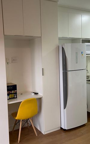 Studio para alugar com 26m², 1 quarto e sem vaga