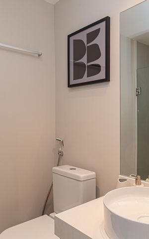 Studio para alugar com 25m², 1 quarto e sem vaga Studio para alugar com 25m², 1 quarto e sem vagaBanheiro