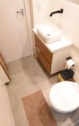 Studio à venda com 27m², 1 quarto e sem vagaBanheiro do Studio