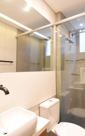 Studio à venda com 27m², 1 quarto e sem vagaBanheiro do Studio
