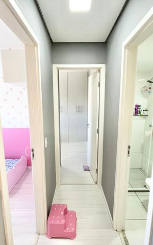 Apartamento à venda com 53m², 2 quartos e 2 vagas Apartamento à venda com 53m², 2 quartos e 2 vagasCorredor