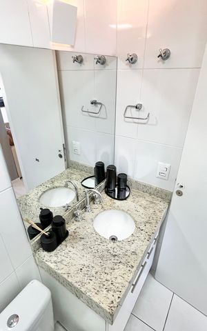Apartamento à venda com 53m², 2 quartos e 2 vagas Apartamento à venda com 53m², 2 quartos e 2 vagasBanheiro